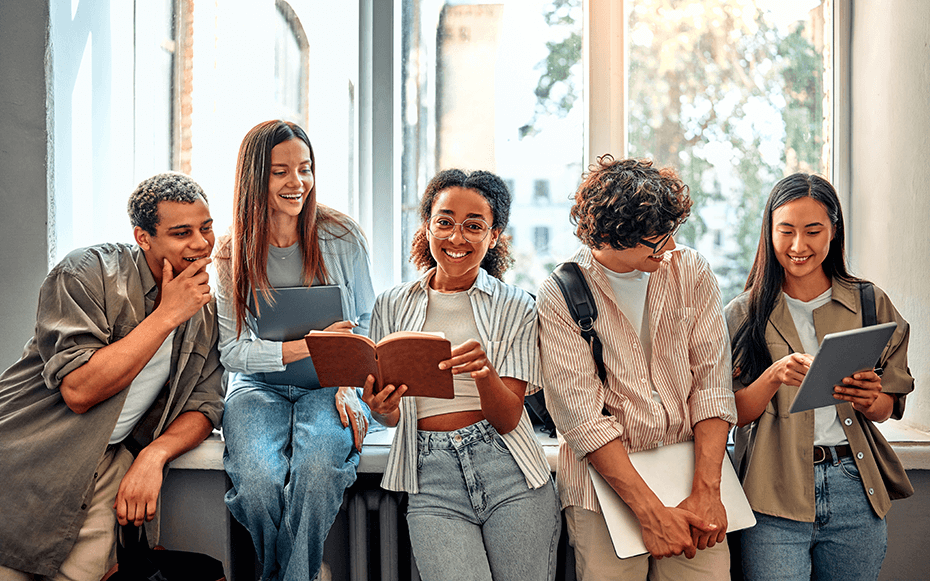 A group of college seniors.